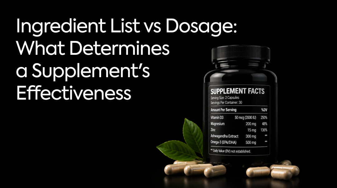 Ingredient List vs Dosage: What Determines a Supplement's Effectiveness