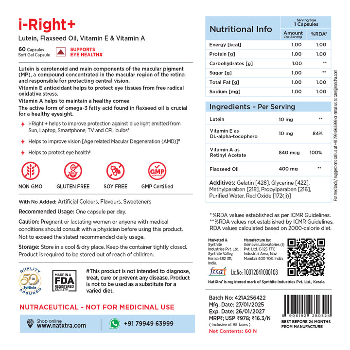 Glucose & Vision Support Pack