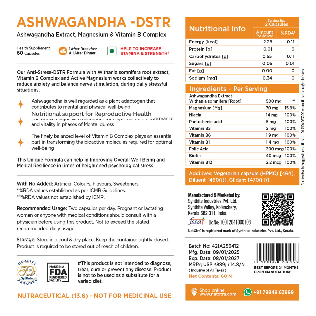 CoQ10, Ashwagandha & Zinc
