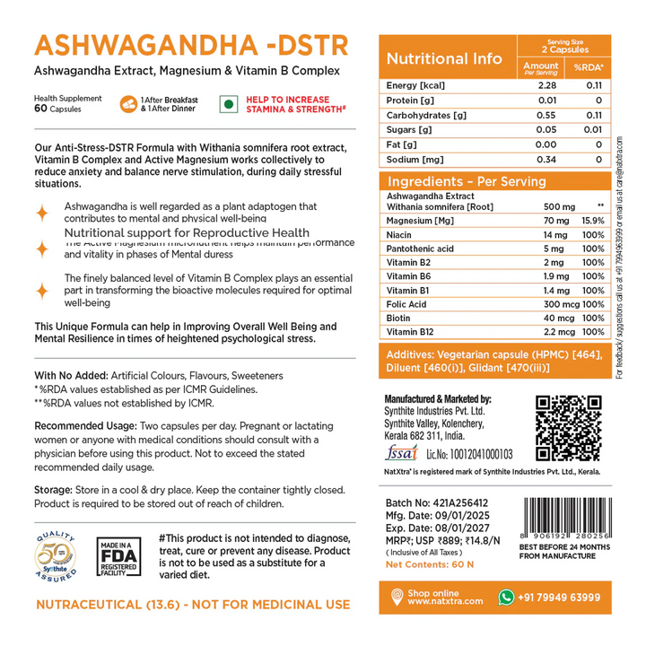 CoQ10, Ashwagandha & Zinc
