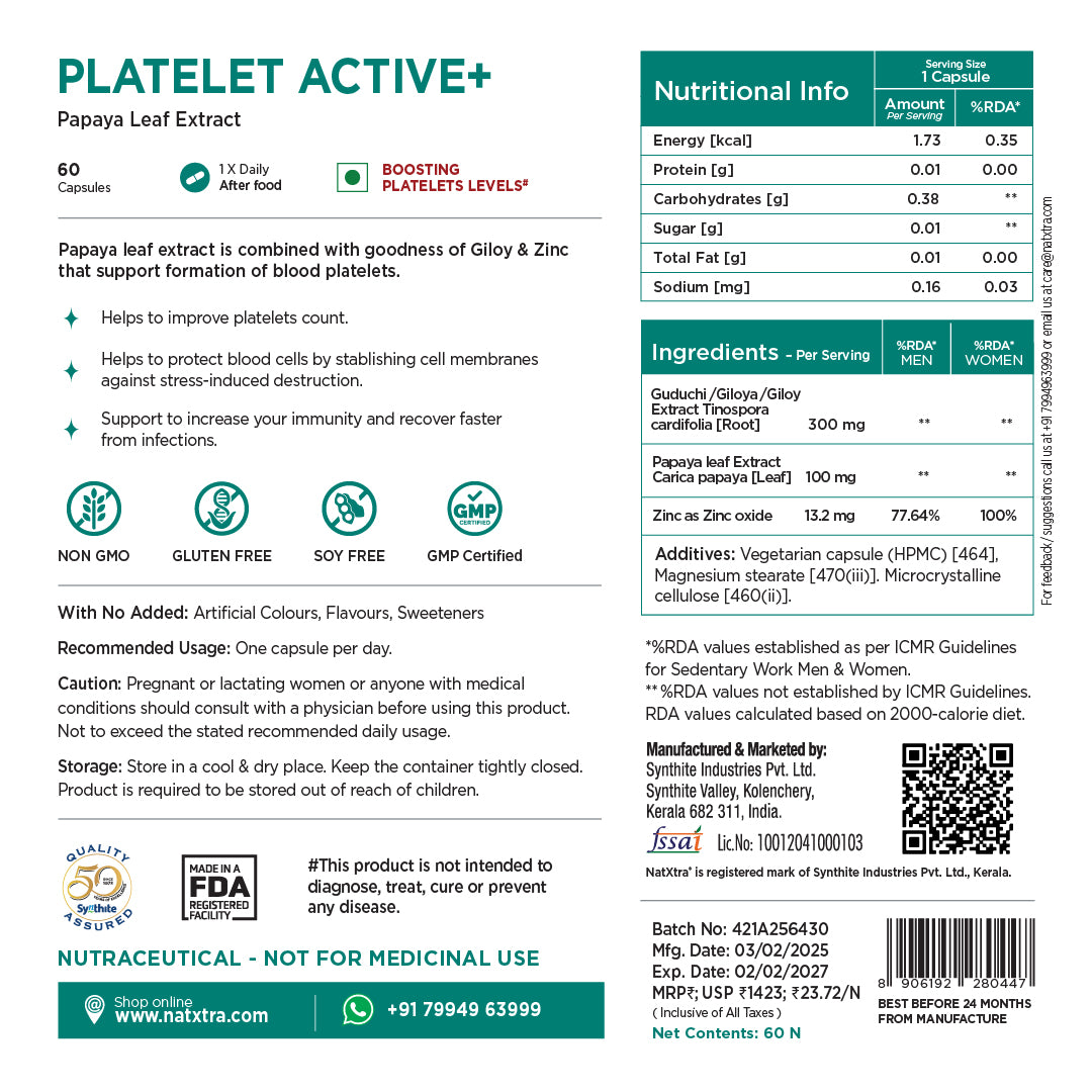Platelet Active+