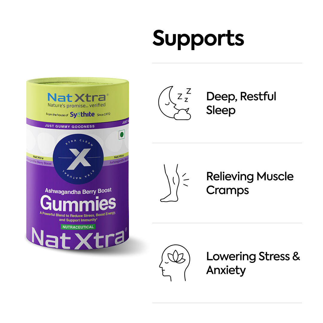 Gymne-Mag D & Ashwagandha Berry Boost Gummies