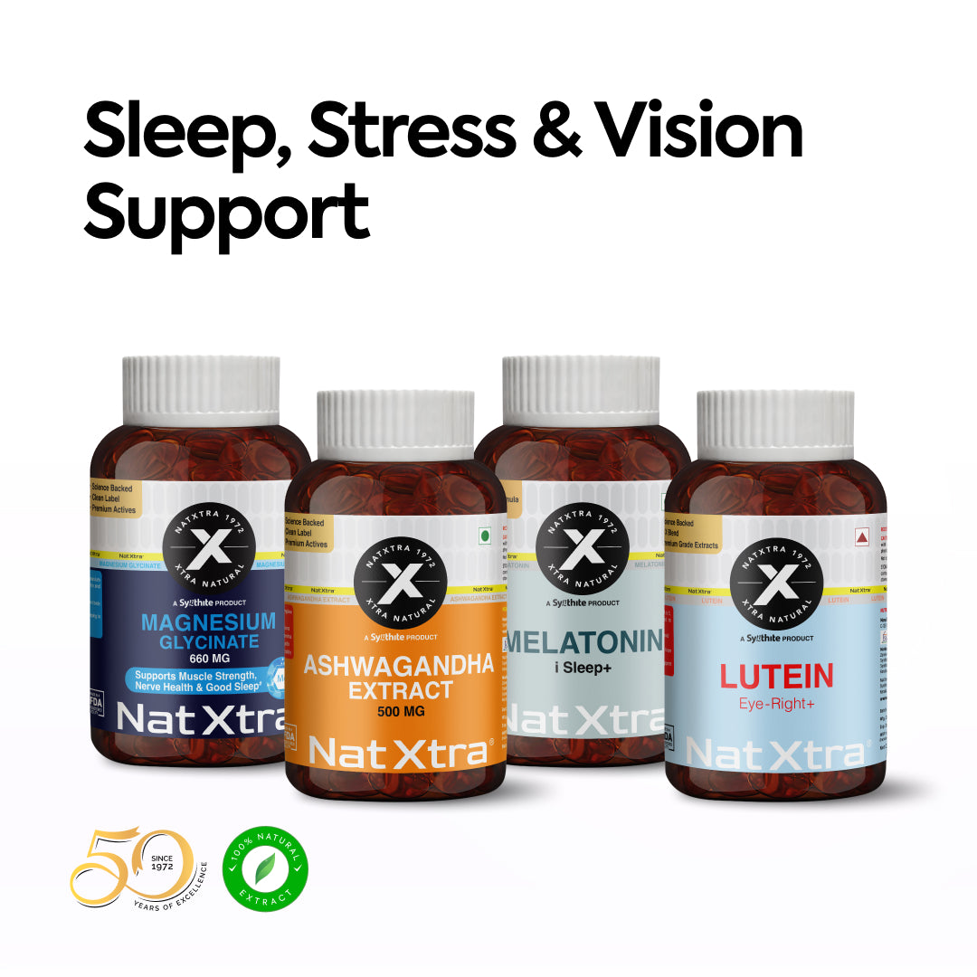 Gaming Combo - Magnesium, Ashwagandha Extract, Melatonin & Lutein